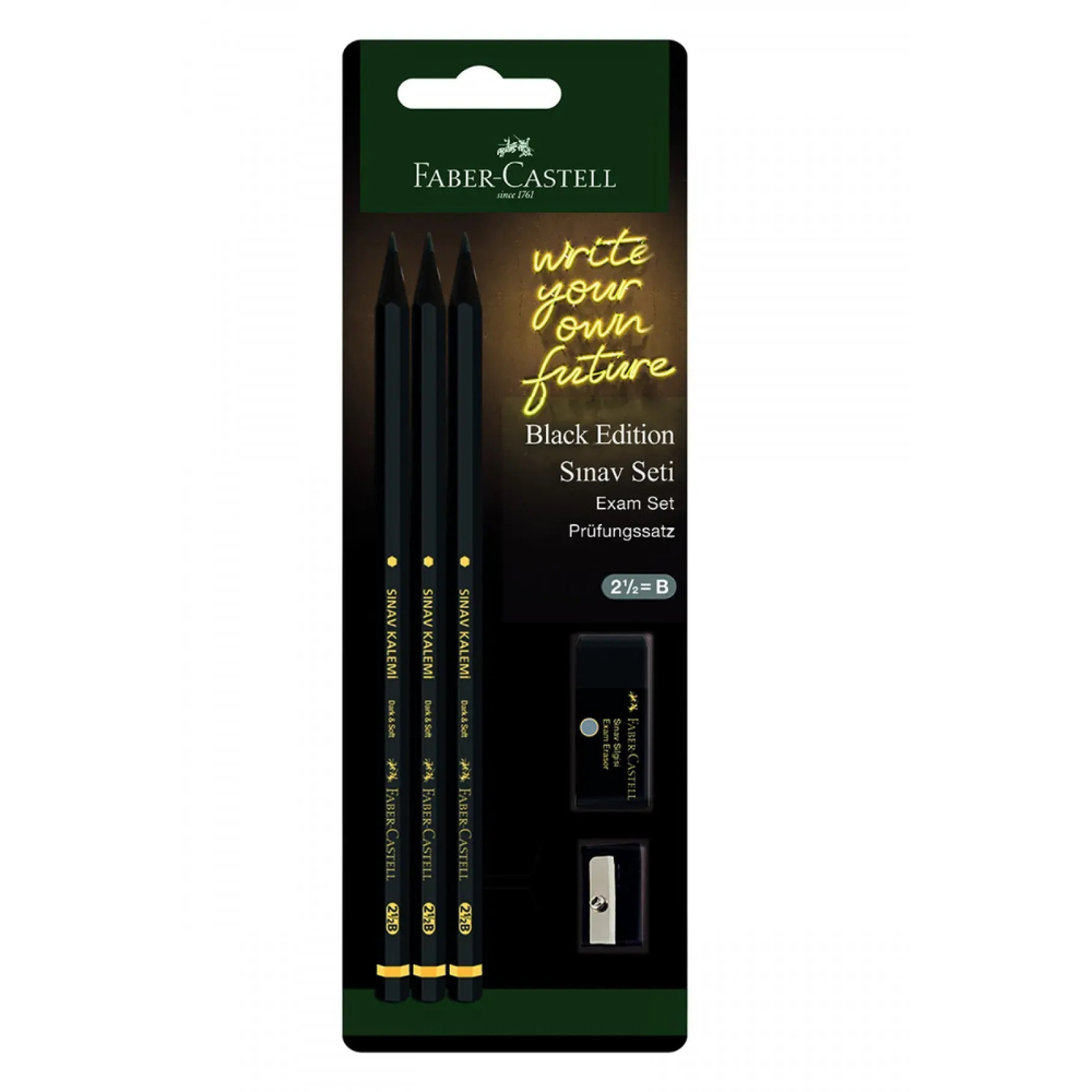 Faber-Castell Black Edition 3 Kalem Sınav Seti